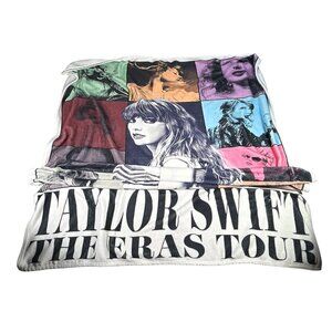 Taylor Swift The Eras Tour Album Concert Blanket Soft Fleece Collectible EUC